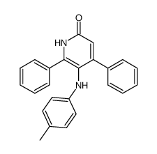 4,6-diphenyl-5-p-toluidino-2-pyridone Structure