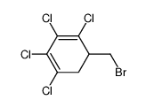 5-bromomethyl-1,2,3,4-tetrachloro-1,3-cyclohexadiene结构式