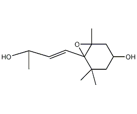 6-[(1E)-3-Hydroxy-1-butenyl]-1,5,5-trimethyl-7-oxabicyclo[4.1.0]heptan-3-ol Structure