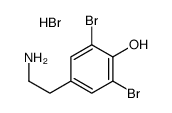4-(2-aminoethyl)-2,6-dibromophenol,hydrobromide结构式