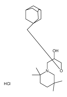 1-(1-adamantylmethoxy)-3-(2,2,5,5-tetramethylpiperidin-1-yl)propan-2-ol,hydrochloride Structure