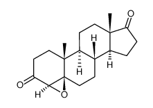 (4β,5)-epoxy-5β-androstan-3,17-dione结构式