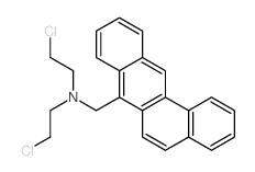 N-(benzo[a]anthracen-7-ylmethyl)-2-chloro-N-(2-chloroethyl)ethanamine结构式