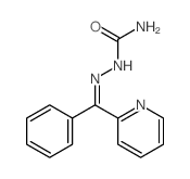 Hydrazinecarboxamide, 2-(phenyl-2-pyridinylmethylene)- Structure