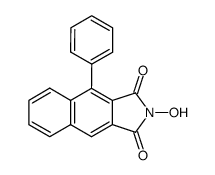 N-hydroxy-1-phenylnaphthalene-2,3-dicarboximide结构式