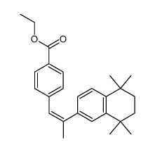 p-[(Z)-2-(5,6,7,8-tetrahydro-5,5,8,8-tetramethyl-2-naphthyl)-propenyl]-benzoic acid ethylester结构式