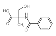DL-N-Benzoyl-2-methylserine Structure