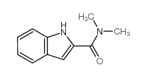 N',N'-二甲基吲哚-2-羧酰胺结构式