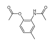 2-acetamido-4-methylphenyl acetate结构式