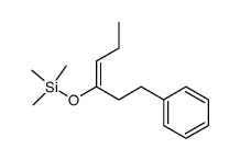 (E)-1-phenyl-3-(trimethylsiloxy)-3-hexene结构式