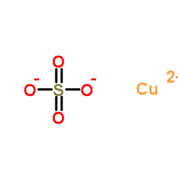 Copper sulfate pentahydrate structure