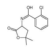 o-Chloro-N-(5,5-dimethyl-2-oxotetrahydrofuran-3-yl)benzamide结构式