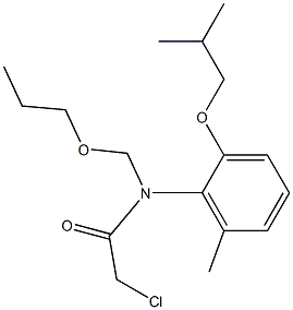 2-chloro-N-(2-isobutoxy-6-methylphenyl)-N-(propoxymethyl)acetamide Structure