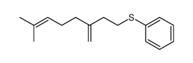 (7-methyl-3-methyleneoct-6-en-1-yl)(phenyl)sulfane Structure