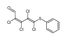 (2Z)-2,3,4,5-Tetrachlor-5-phenylthio-2,4-pentadienal结构式