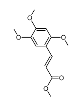 (E)-3-(2,4,5-trimethoxy-phenyl)-acrylic acid methyl ester Structure