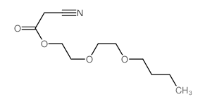 2-(2-butoxyethoxy)ethyl 2-cyanoacetate Structure