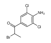1-(4-amino-3,5-dichlorophenyl)-2-bromopropan-1-one Structure
