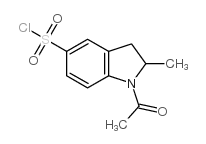 1-Acetyl-2-methylindoline-5-sulphonyl chloride结构式