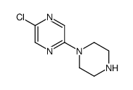 2-氯-5-(1-哌嗪基)吡嗪结构式