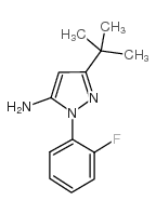 5-叔丁基-2-(2-氟苯基)-2H-吡唑-3yl胺结构式
