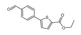 5-(4-甲酰基苯基)-2-噻吩甲酸乙酯结构式