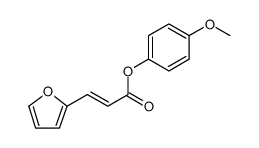 2-Propenoic acid, 3-(2-furanyl)-, 4-methoxyphenyl ester, (2E) Structure