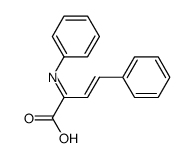4-phenyl-2-phenylimino-but-3-enoic acid Structure