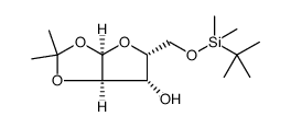 α-D-Xylofuranose, 5-O-[(1,1-dimethylethyl)dimethylsilyl]-1,2-O-(1-methylethylidene) Structure