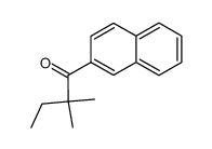 2,2-dimethyl-1-[2]naphthyl-butan-1-one结构式