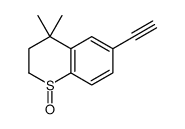6-ethynyl-4,4-dimethyl-2,3-dihydrothiochromene 1-oxide结构式