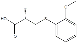(S)-3-(2-methoxyphenylthio)-2-methylpropanoic acid结构式
