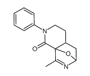 10-methyl-2-oxo-3-phenyl-11-oxa-3,9-diazatricyclo(6.2.1.0)undec-9-ene结构式