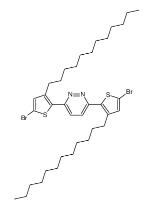 3,6-bis(5-bromo-3-dodecylthiophen-2-yl)pyridazine Structure