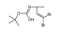 (R)-(4,4-二溴-3-丁烯-2-基)氨基甲酸叔丁酯结构式