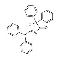 2-benzhydryl-5,5-diphenyloxazol-4(5H)-one结构式