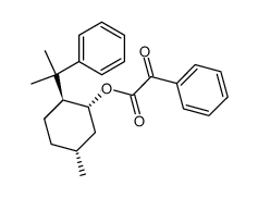 Phenylglyoxylsaeure-((1R,2S,5R)-5-methyl-2-(1-methyl-1-phenylethyl)-1-cyclohexyl)ester Structure
