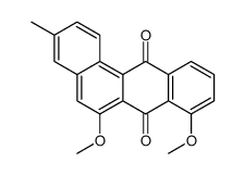 6,8-dimethoxy-3-methylbenzo[a]anthracene-7,12-dione结构式