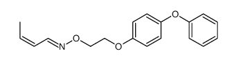 (E,E)-N-[2-(4-phenoxyphenoxy)ethoxy]but-2-en-1-imine结构式