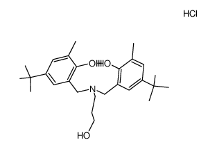 N,N-bis(2-hydroxy-5-t-butyl-3-methylbenzyl)-3-amino-1-propanol hydrochloride结构式