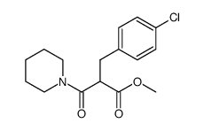2-(4-Chloro-benzyl)-3-oxo-3-piperidin-1-yl-propionic acid methyl ester结构式