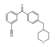 3-CYANO-4'-MORPHOLINOMETHYL BENZOPHENONE Structure