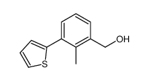 (2-methyl-3-thiophen-2-ylphenyl)methanol结构式