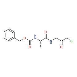 (S)-benzyl (1-((3-chloro-2-oxopropyl)amino)-1-oxopropan-2-yl)carbamate结构式