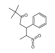 6-Nitro-5-phenyl-2,2-dimethyl-3-heptanone Structure