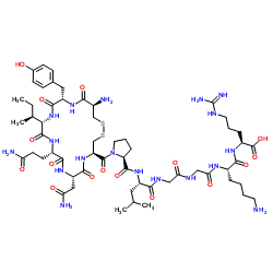 oxytocin, Gly-Lys-Arg-结构式