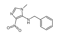 N-benzyl-3-methyl-5-nitroimidazol-4-amine Structure