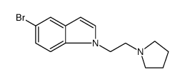 1H-Indole, 5-bromo-1-[2-(1-pyrrolidinyl)ethyl]结构式