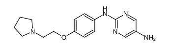 N2-(4-(2-(PYRROLIDIN-1-YL)ETHOXY)PHENYL)PYRIMIDINE-2,5-DIAMINE Structure