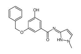 3-(苄氧基)-5-羟基-N-(1-甲基-1H-吡唑-3-基)苯甲酰胺结构式